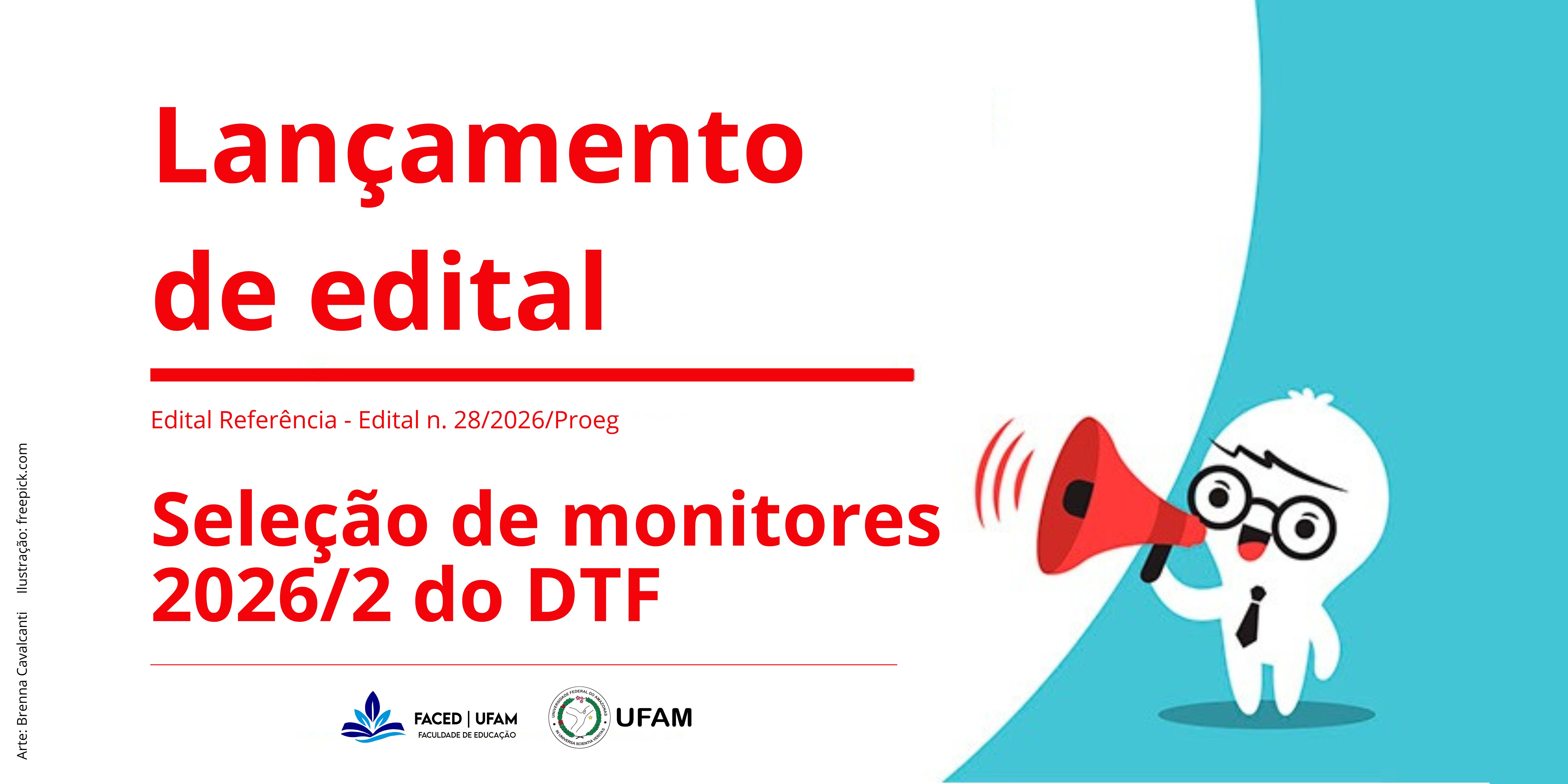 Programa de Monitoria do DTF 2026/2
